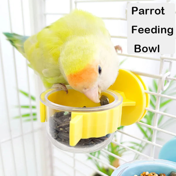 Detachable Parrot Cage Feeding Bowl