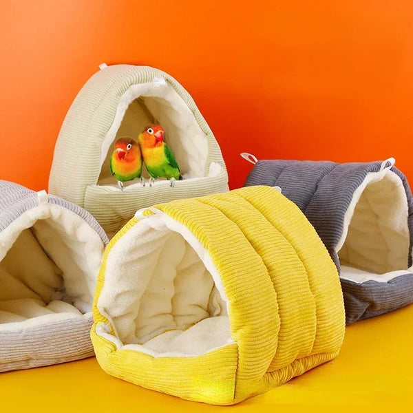 Warm Plush Bird Sleeping Hut