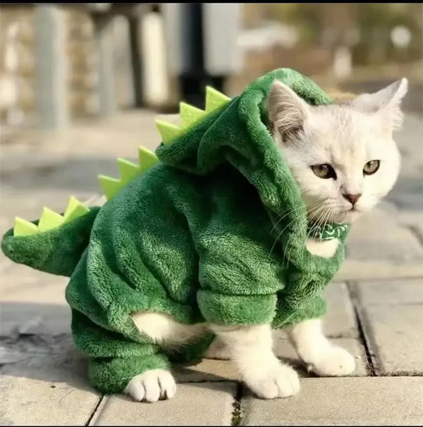 Fleece Dinosaur Pet Costume Hoodie
