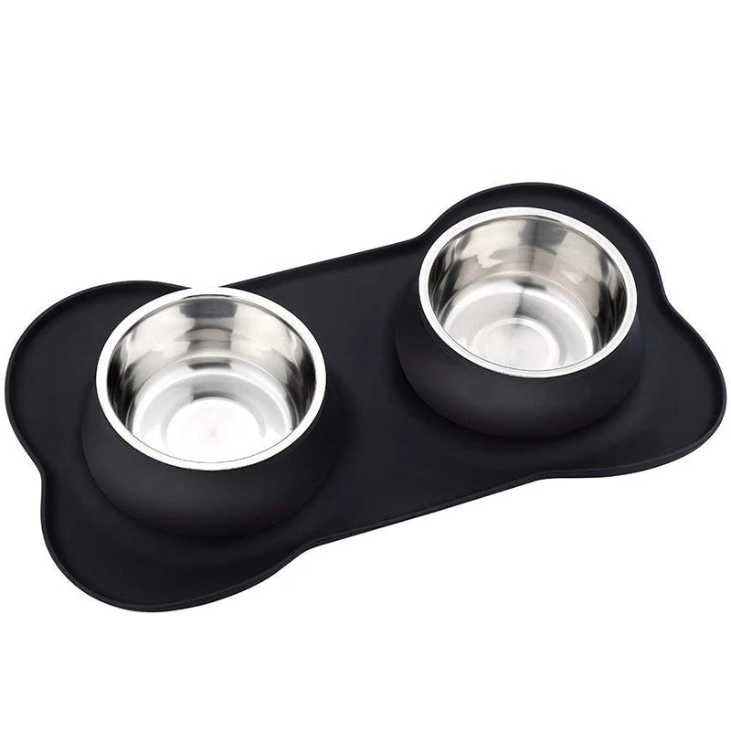 Benepaw Steel Double Feeding Bowls