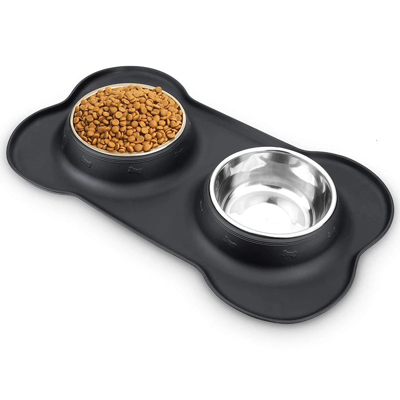 Benepaw Steel Double Feeding Bowls