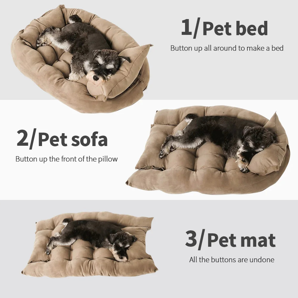 Convertible Three Way Pet Bed