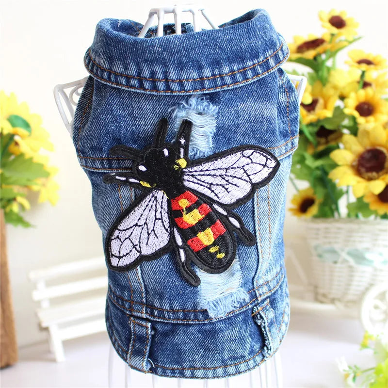 Casual Denim Cat Vest Jacket