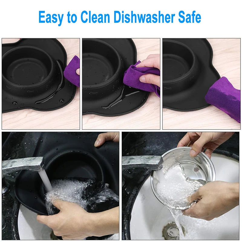 Benepaw Steel Double Feeding Bowls