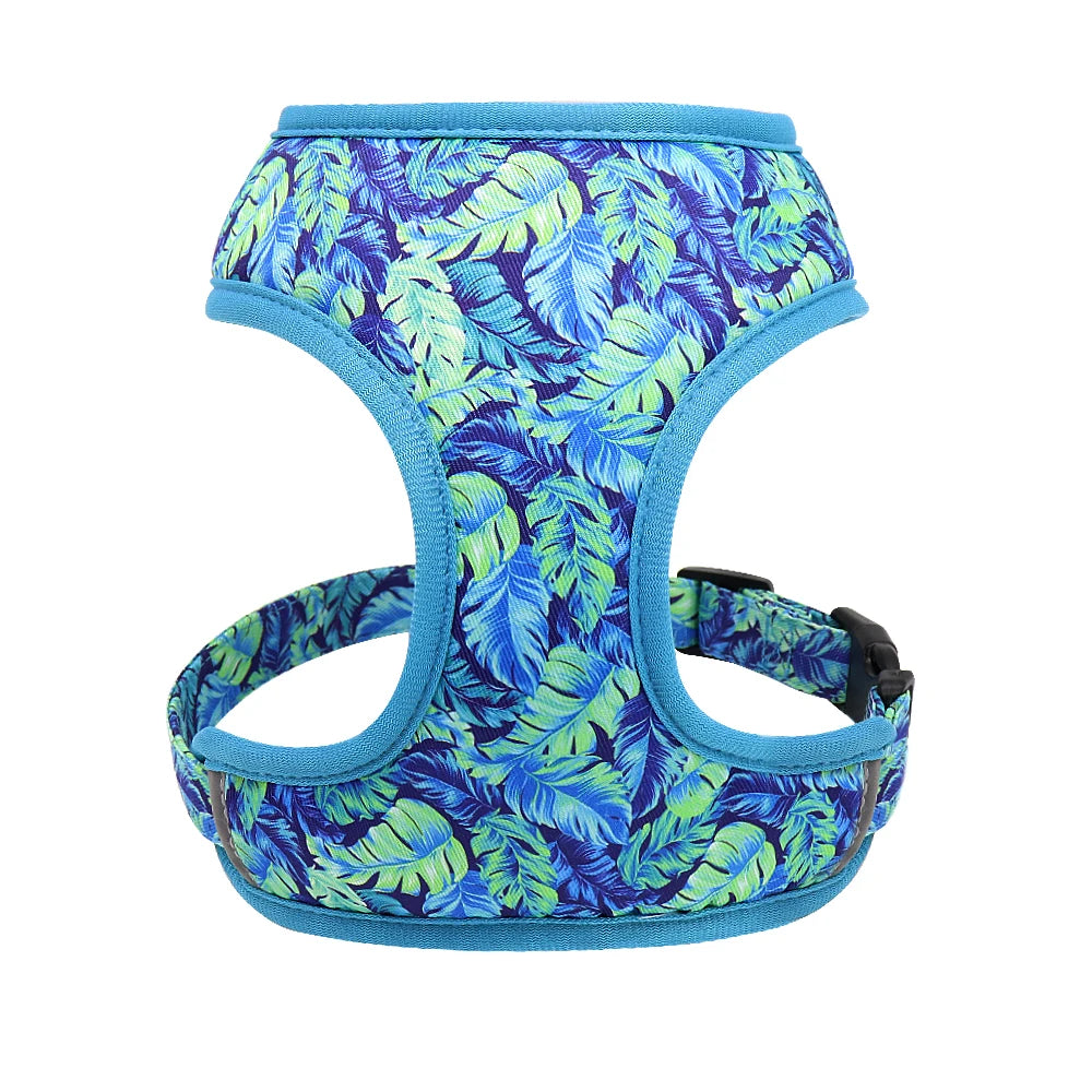 Floral Nylon Dog Vest Harness