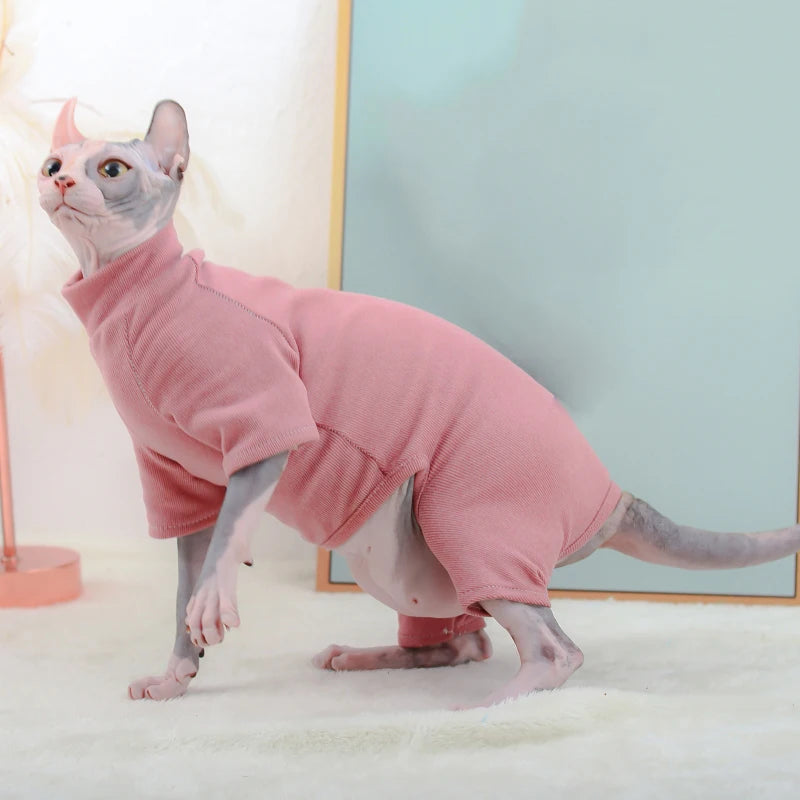 Cotton Sphynx Cat Hoodie Pajamas