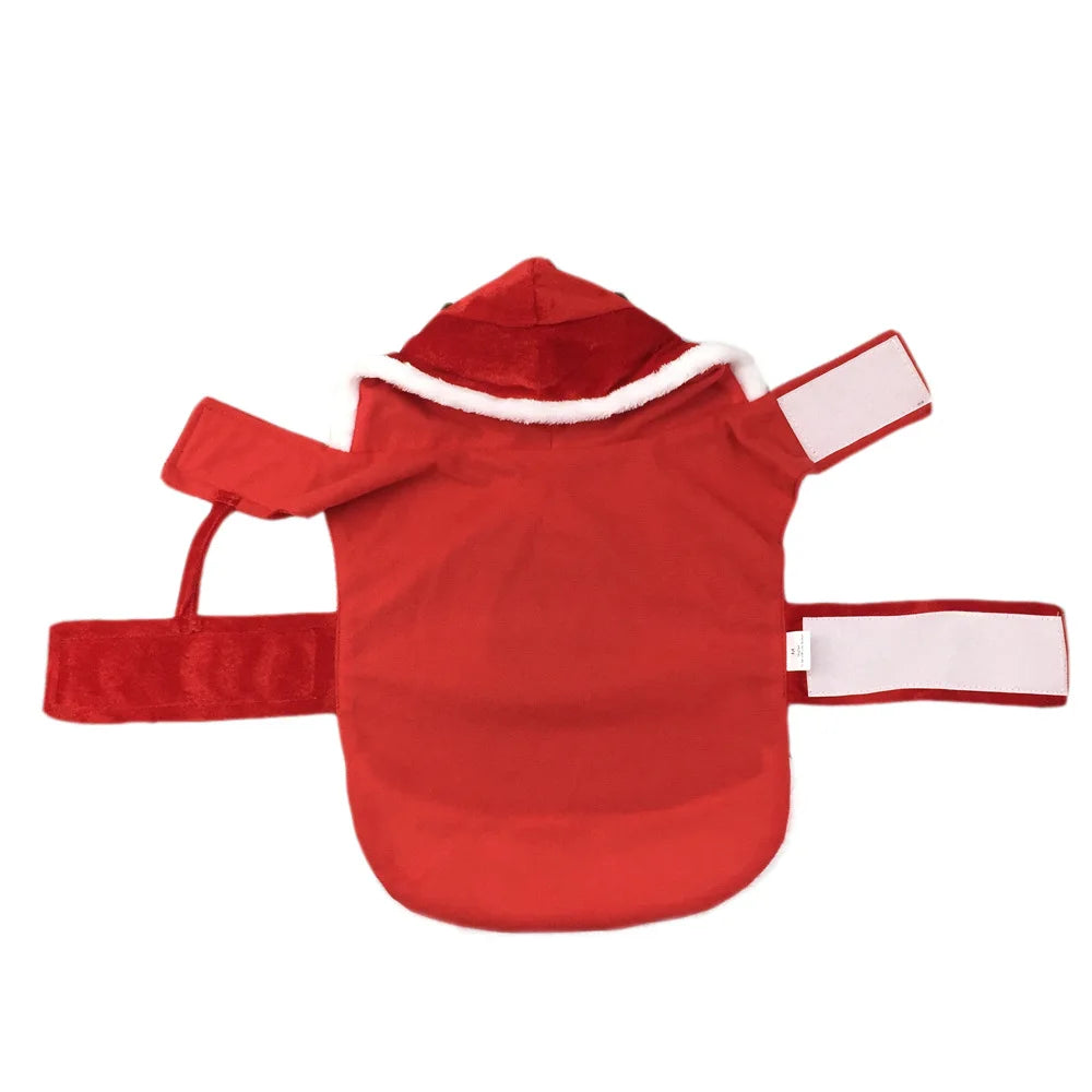 Festive Santa Dog Costume Outfit