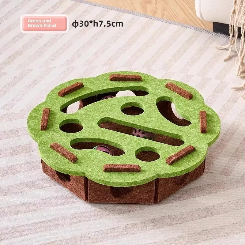 Felt Cat Puzzle Ball Toy