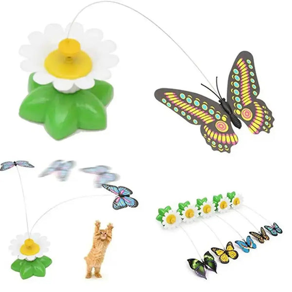 Rotating Butterfly Interactive Cat Toy