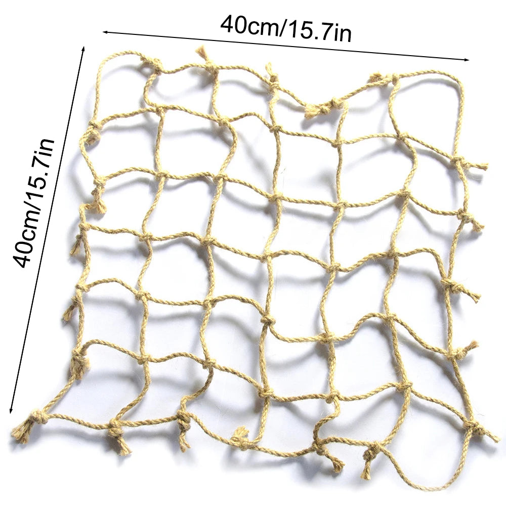 Linen Rope Parrot Climbing Net