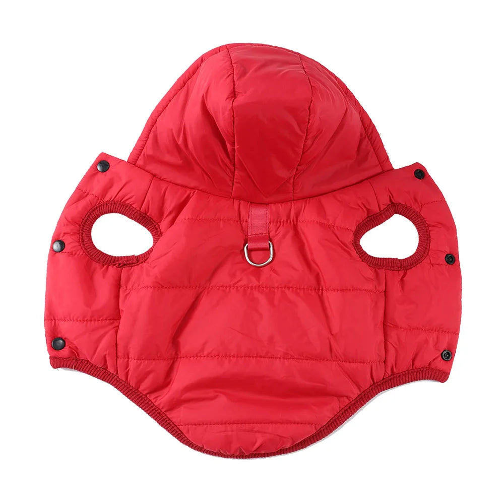 Hooded Fleece Waterproof Pet Jacket