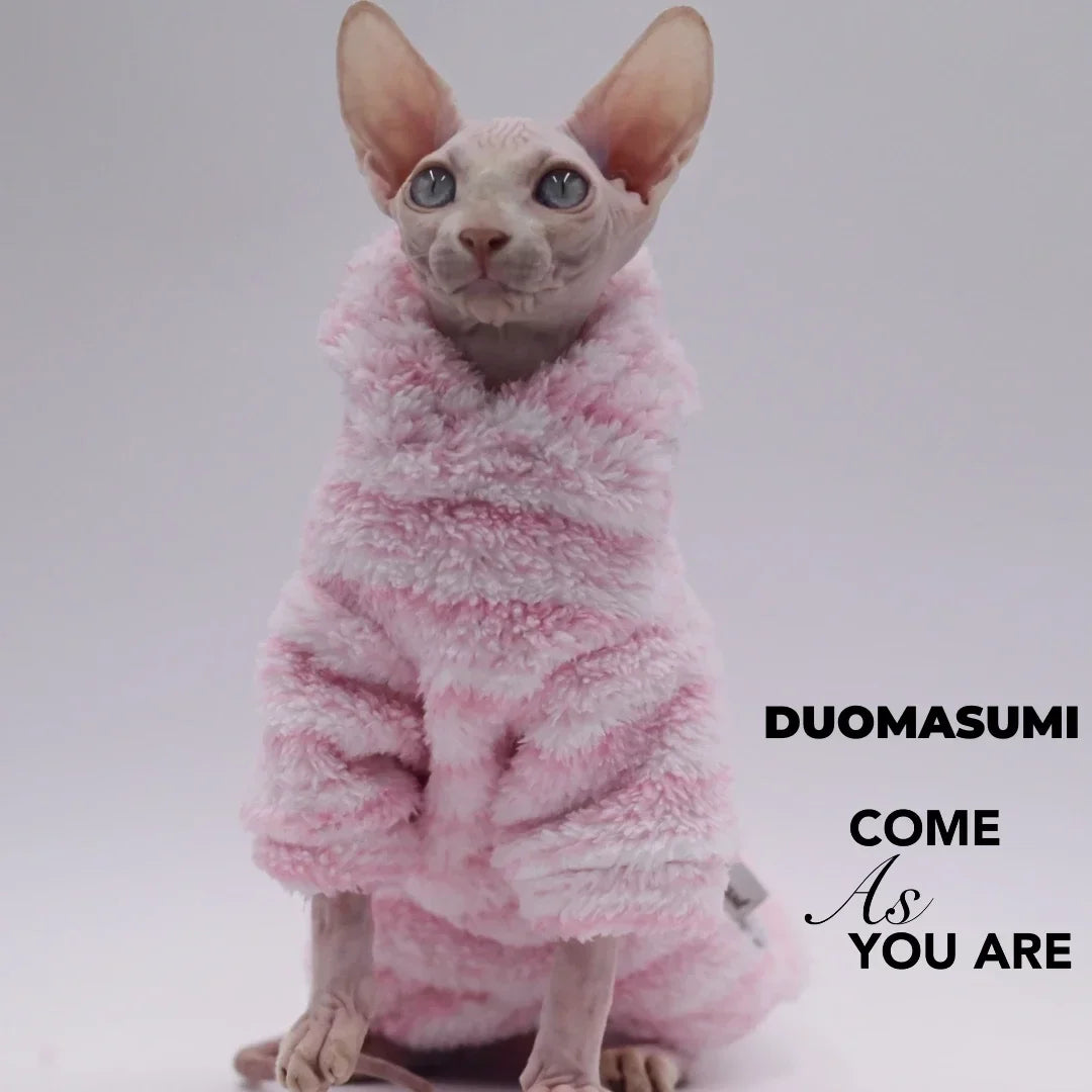 Fluffy Winter Sphynx Cat Jacket