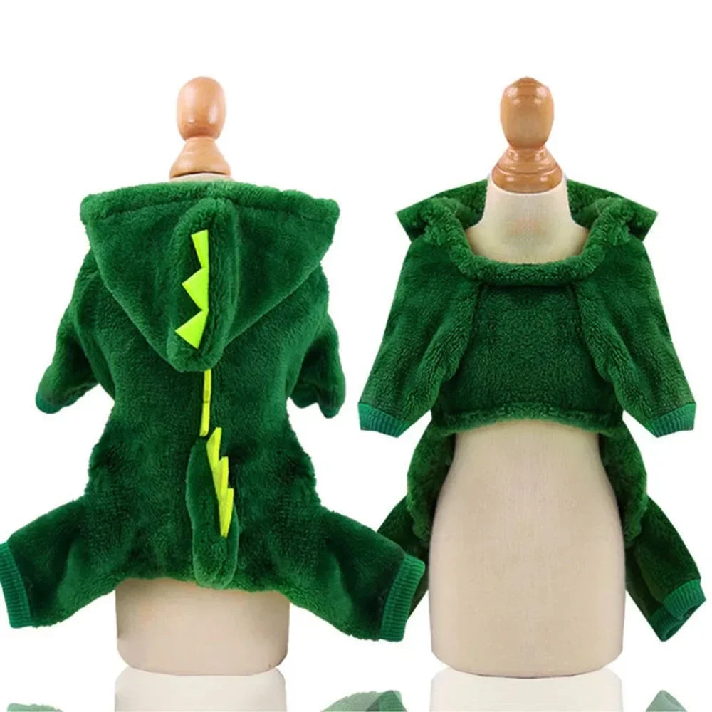 Fleece Dinosaur Pet Costume Hoodie