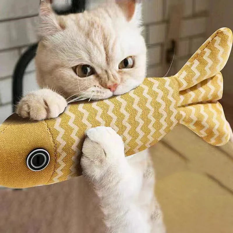 Fish Shaped Cat Kicker Toy