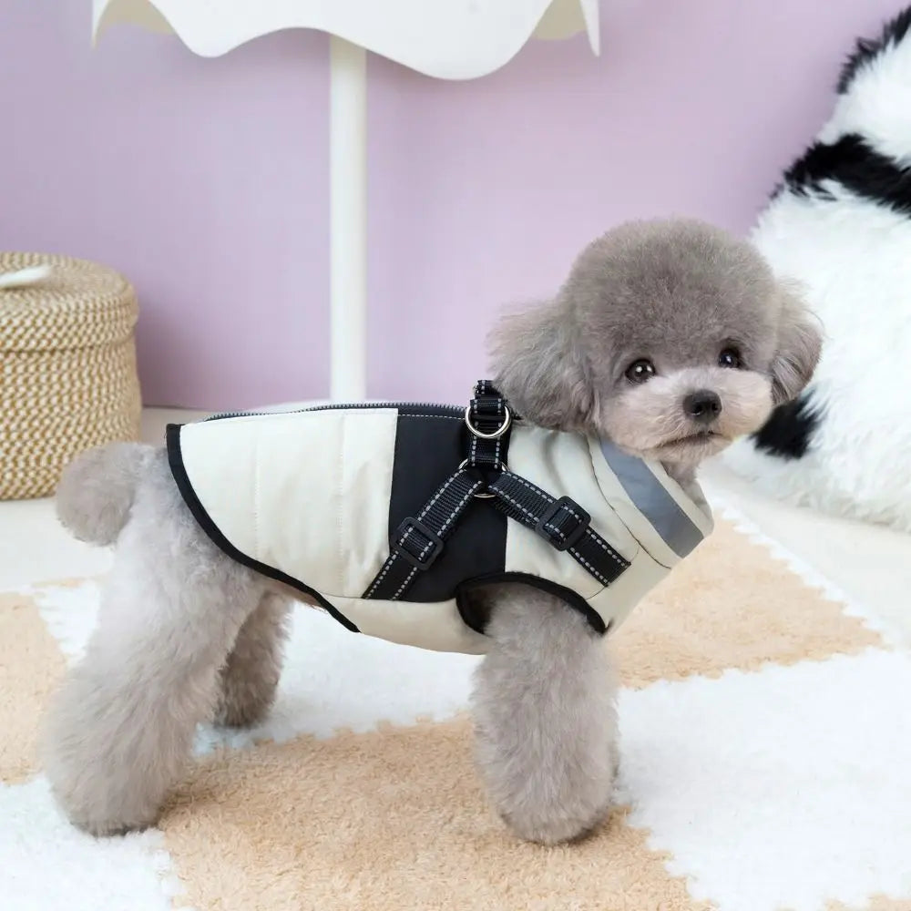Reflective Waterproof Zipper Dog Jacket