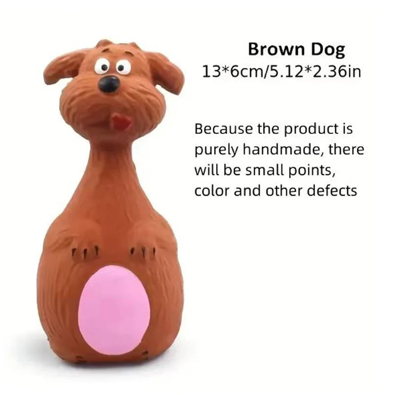 Squeaky Animal Shape Rubber Toy