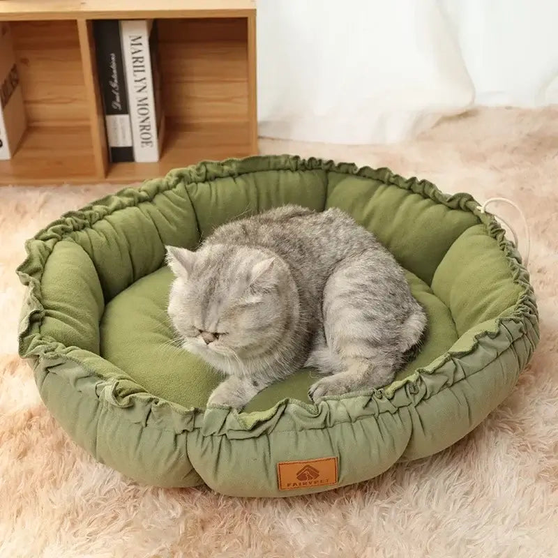 Cotton Round Dog Cat Cushion