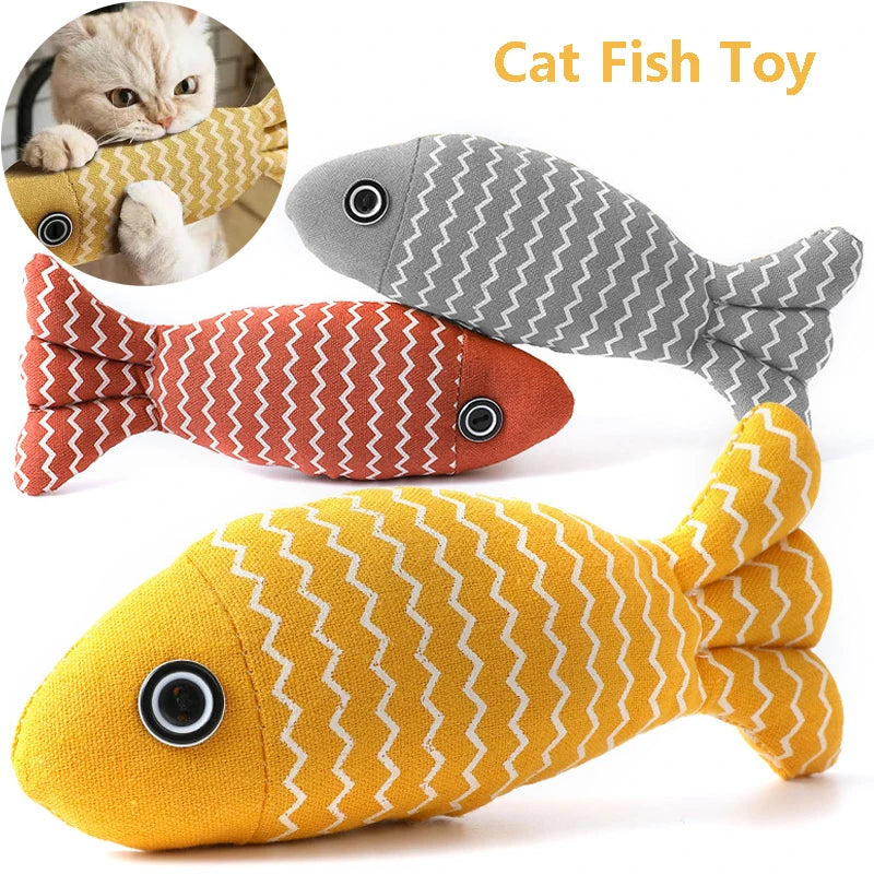 Fish Shaped Cat Kicker Toy