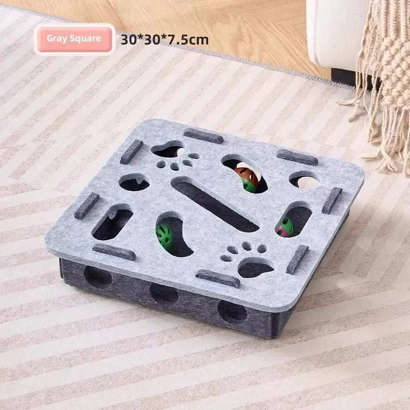 Felt Cat Puzzle Ball Toy
