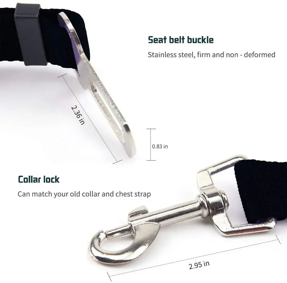 Adjustable Pet Car Safety Tether