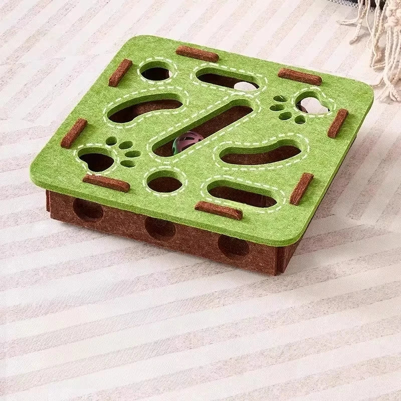Felt Cat Puzzle Ball Toy