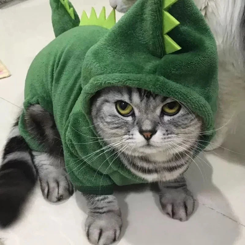 Fleece Dinosaur Pet Costume Hoodie