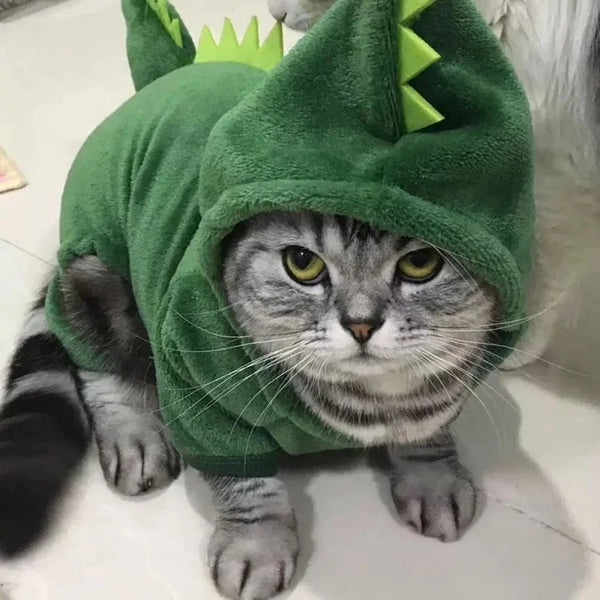 Fleece Dinosaur Pet Costume Hoodie