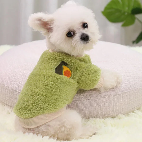 Printed Fleece Small Dog Hoodie