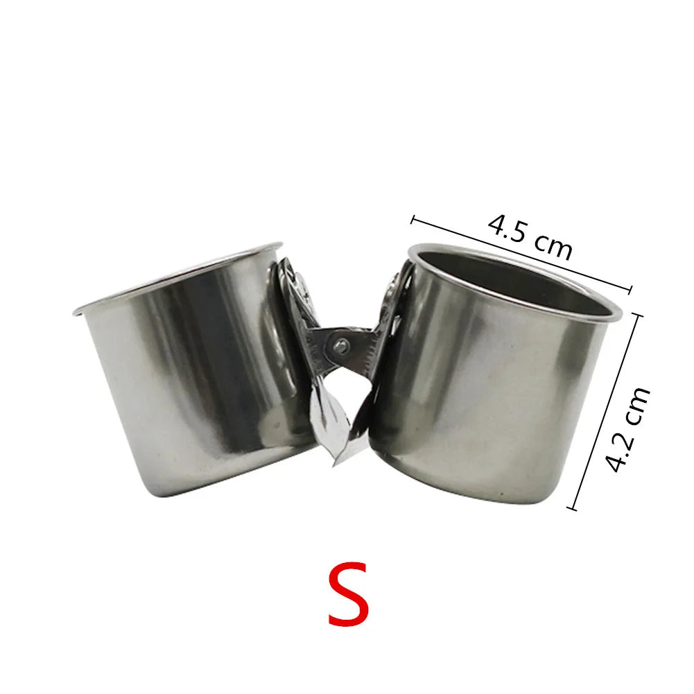 Stainless Steel Clip Bird Bowls