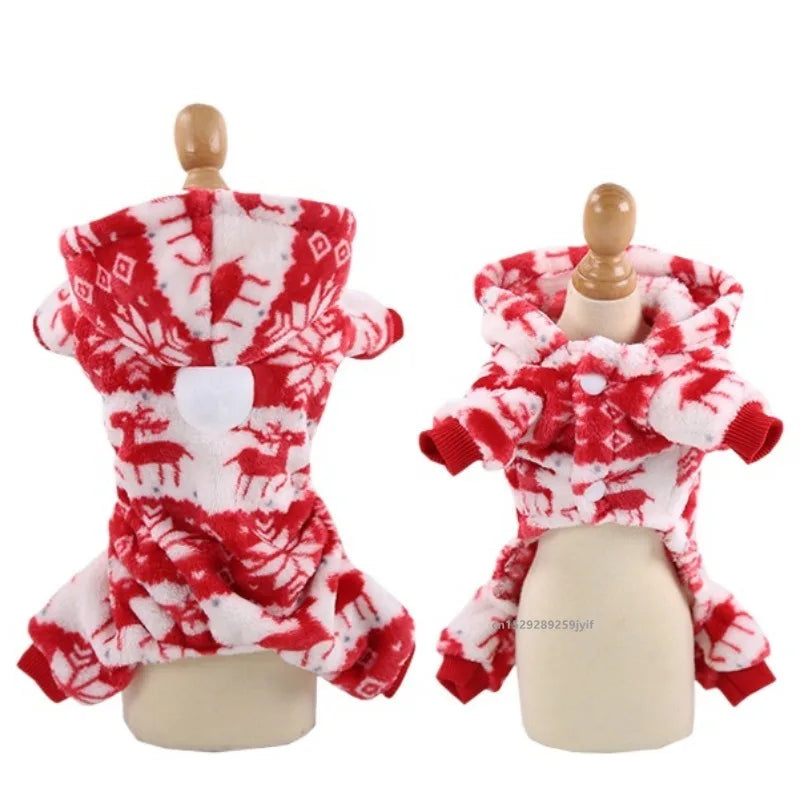 Printed Santa Pet Holiday Costume