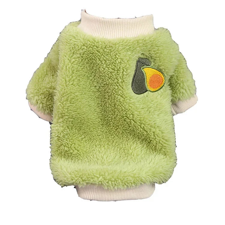 Printed Fleece Small Dog Hoodie