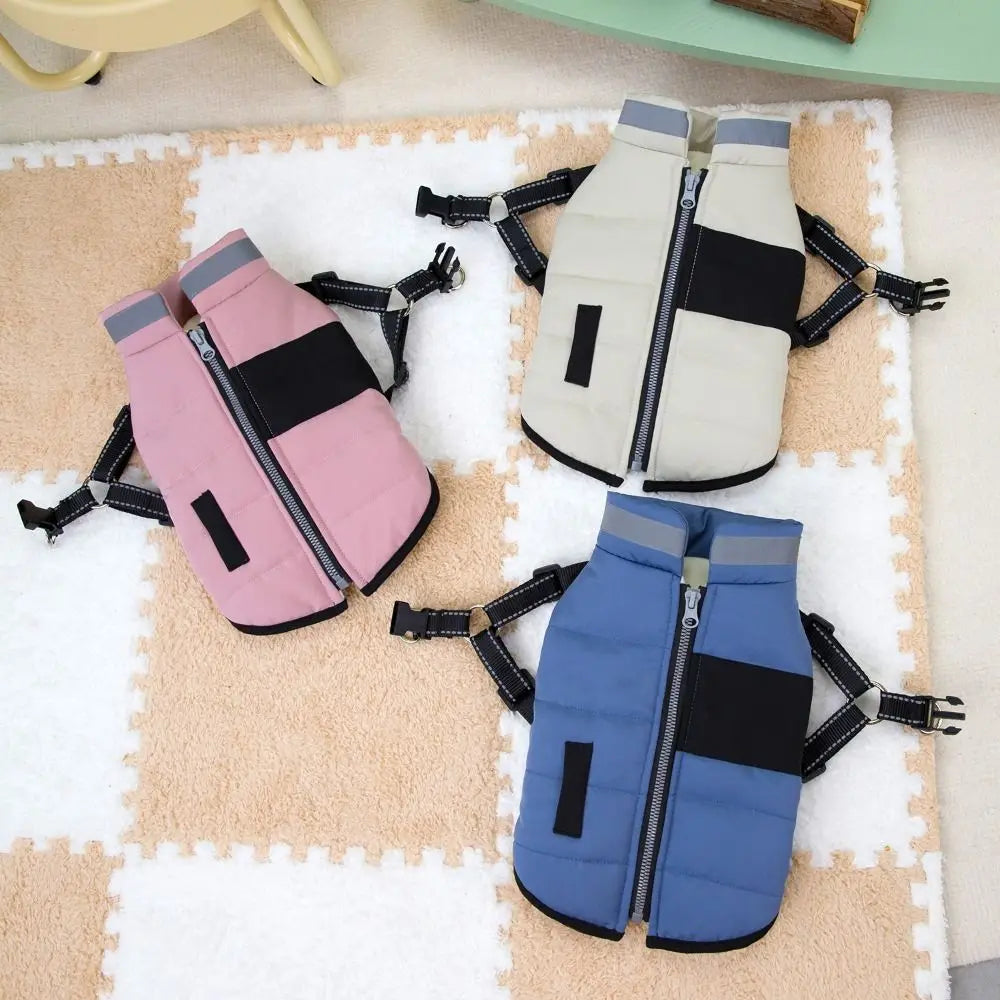 Reflective Waterproof Zipper Dog Jacket
