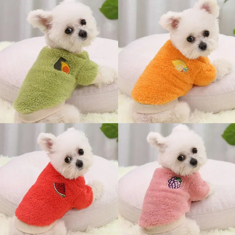 Printed Fleece Small Dog Hoodie