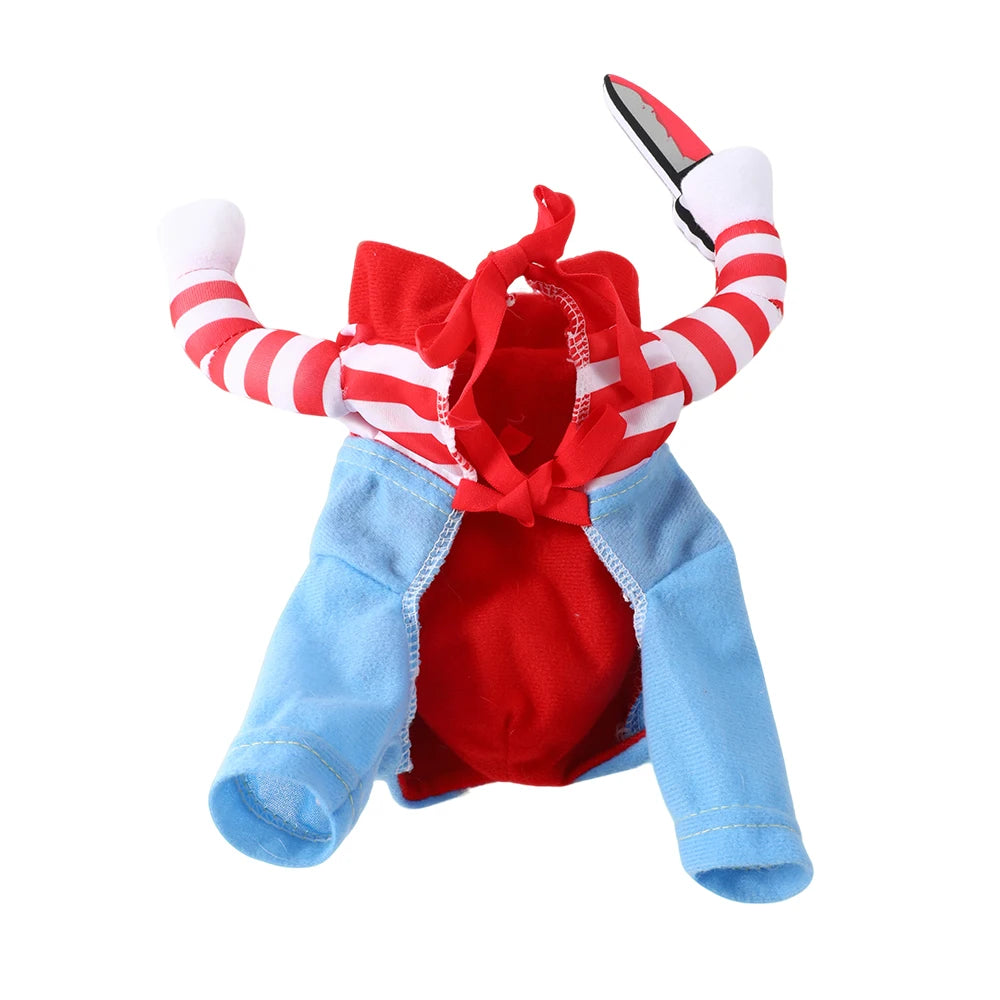 Striped Halloween Dog Costume Outfit