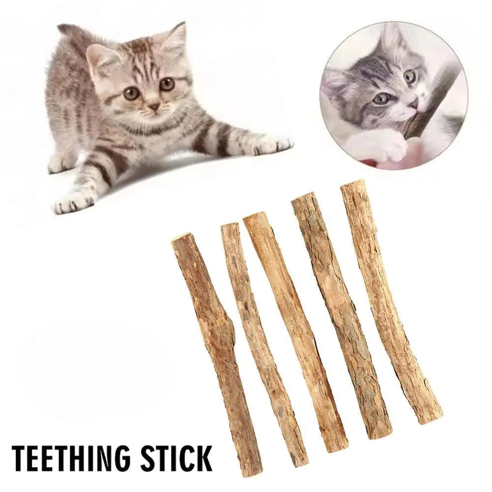 Natural Wooden Cat Chew Sticks