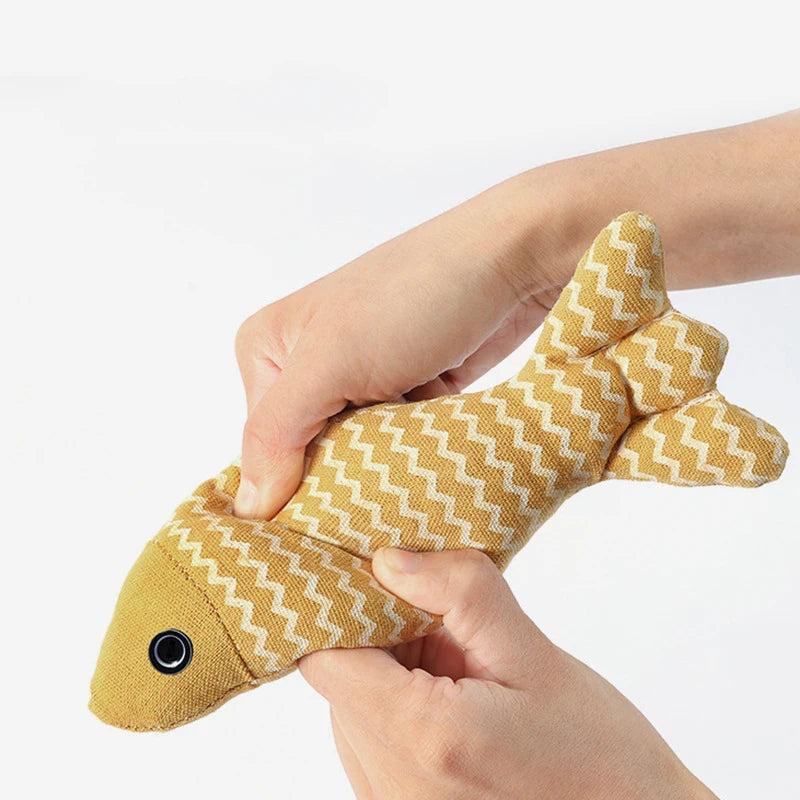Fish Shaped Cat Kicker Toy