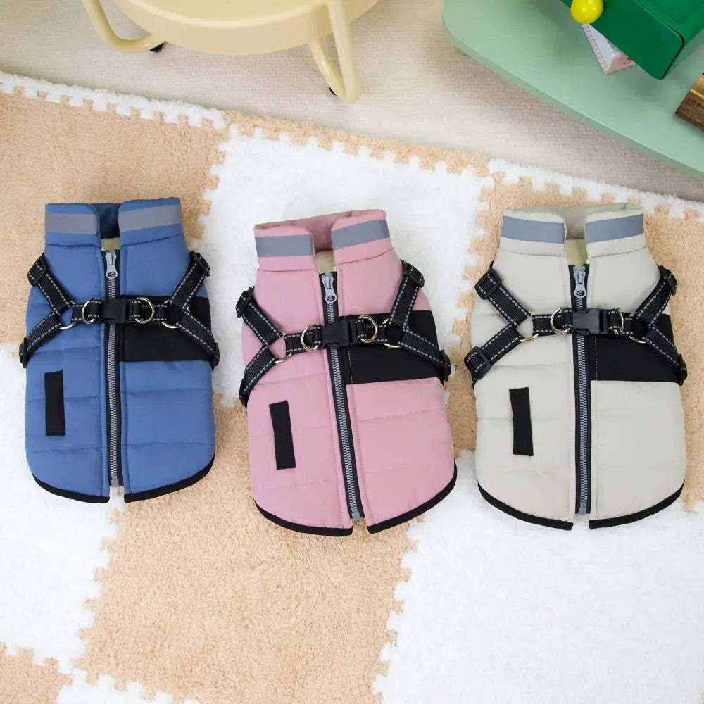 Reflective Waterproof Zipper Dog Jacket