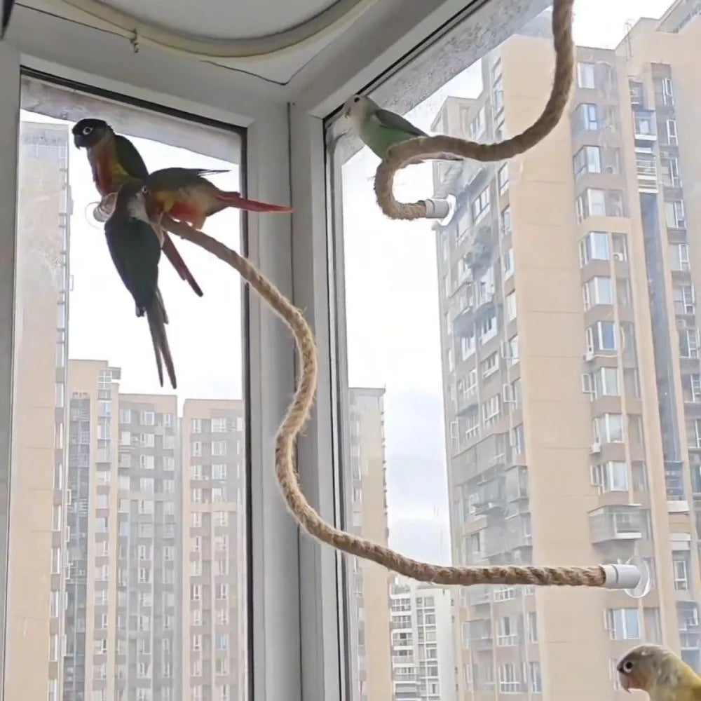 Flexible Linen Bird Climbing Perch