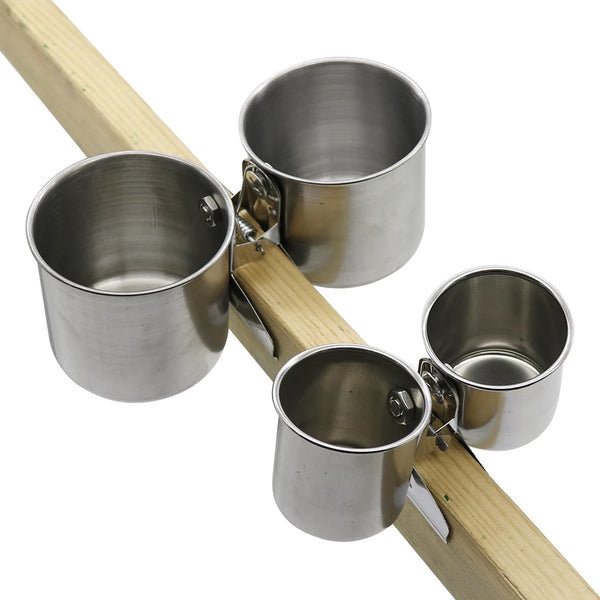 Stainless Steel Clip Bird Bowls