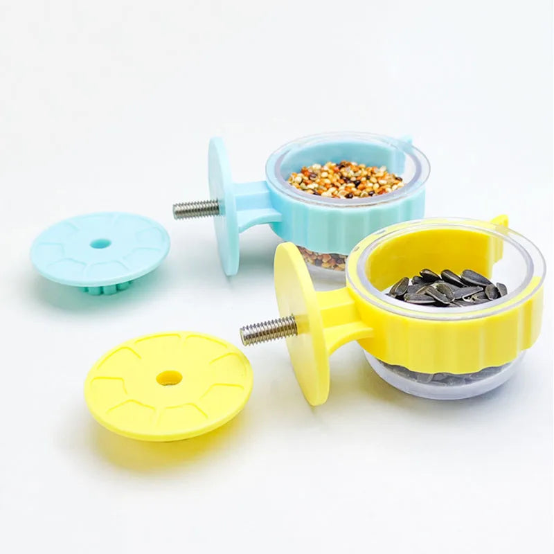 Detachable Parrot Cage Feeding Bowl