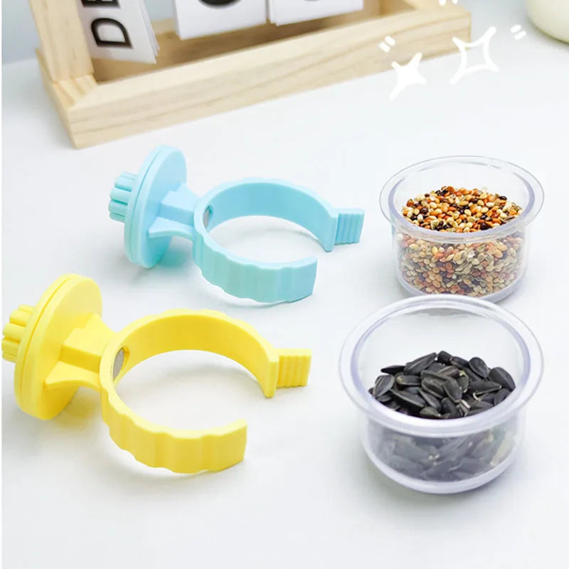 Detachable Parrot Cage Feeding Bowl