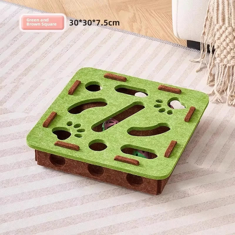 Felt Cat Puzzle Ball Toy
