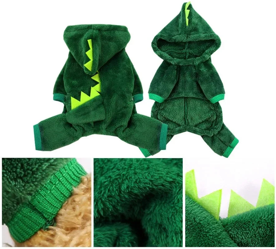 Fleece Dinosaur Pet Costume Hoodie