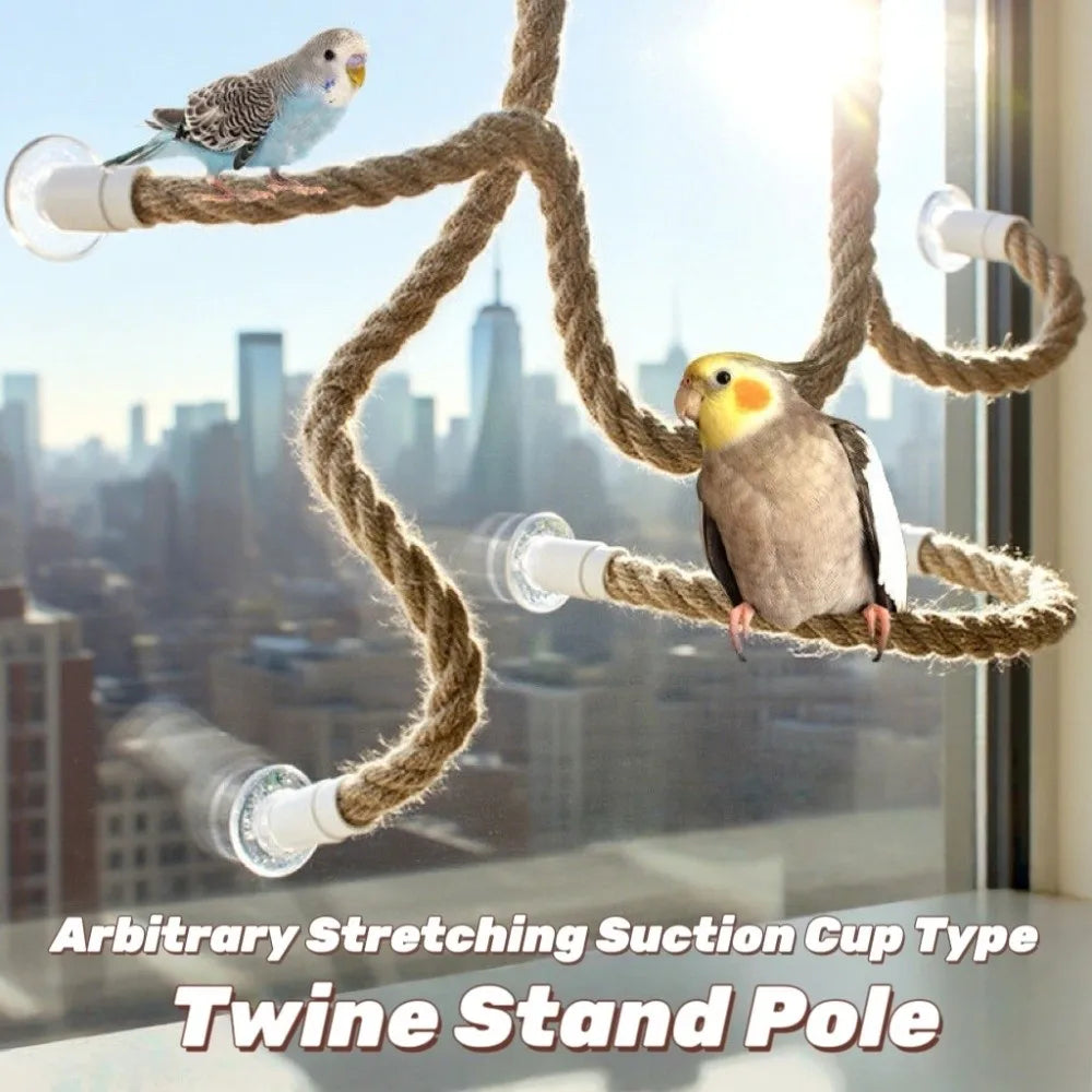 Flexible Linen Bird Climbing Perch