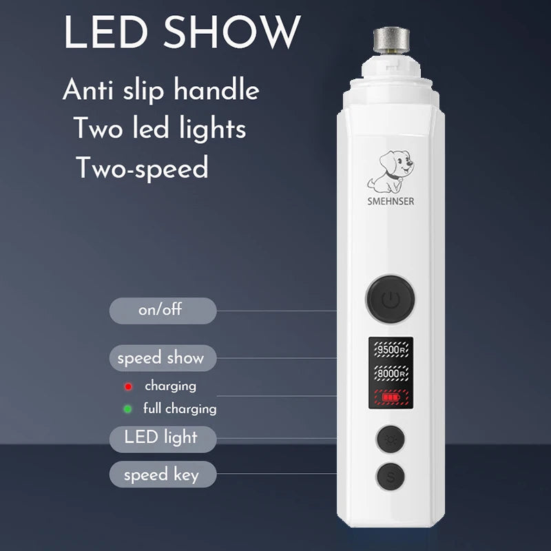 Quiet Electric Pet Nail Grinder