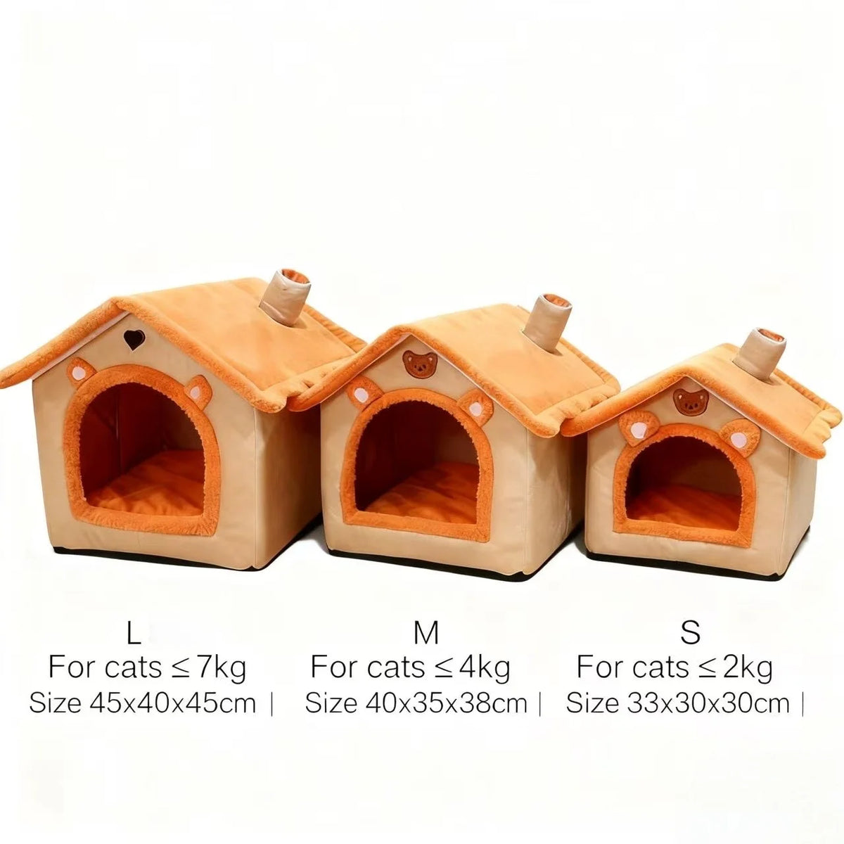 Cozy Removable Cat House Bed
