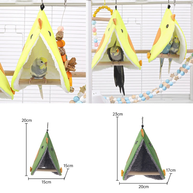 Hanging Plush Parrot Sleep Nest