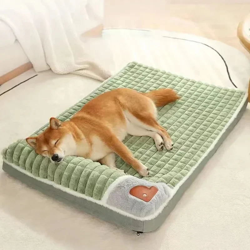 Washable Cotton Dog Bed Mat