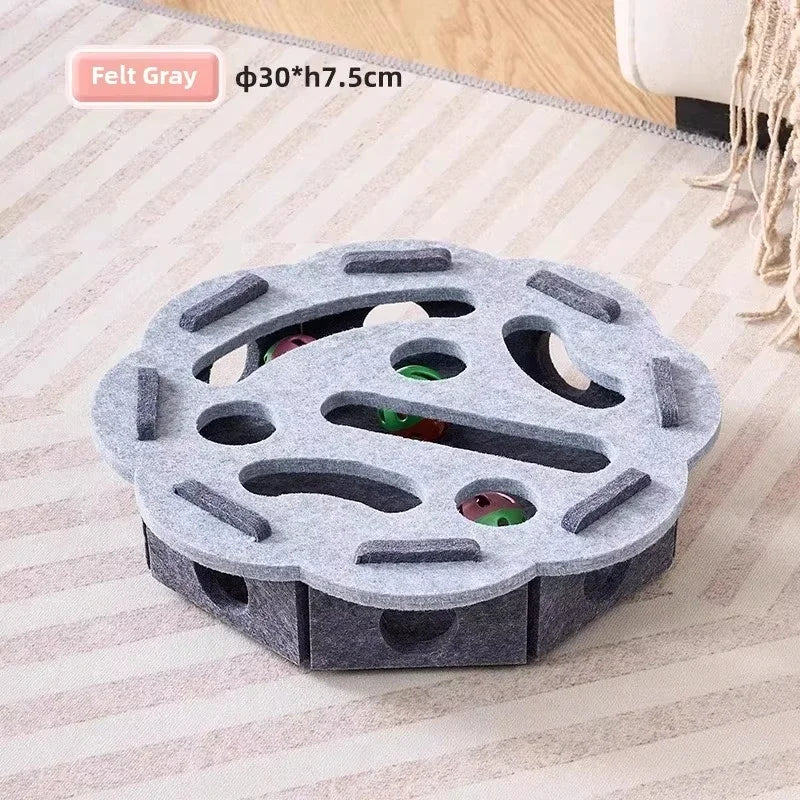 Felt Cat Puzzle Ball Toy
