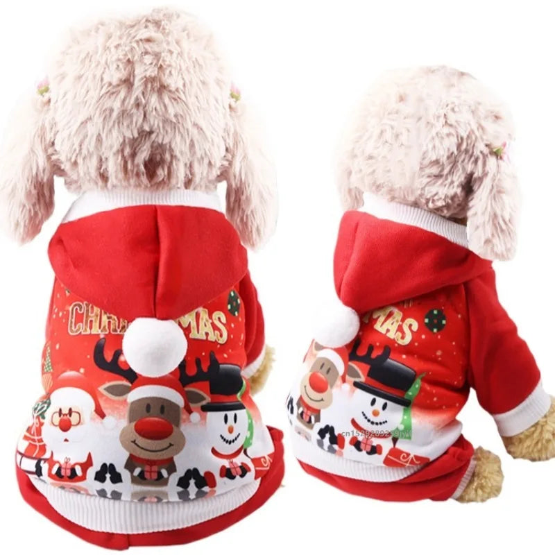 Printed Santa Pet Holiday Costume